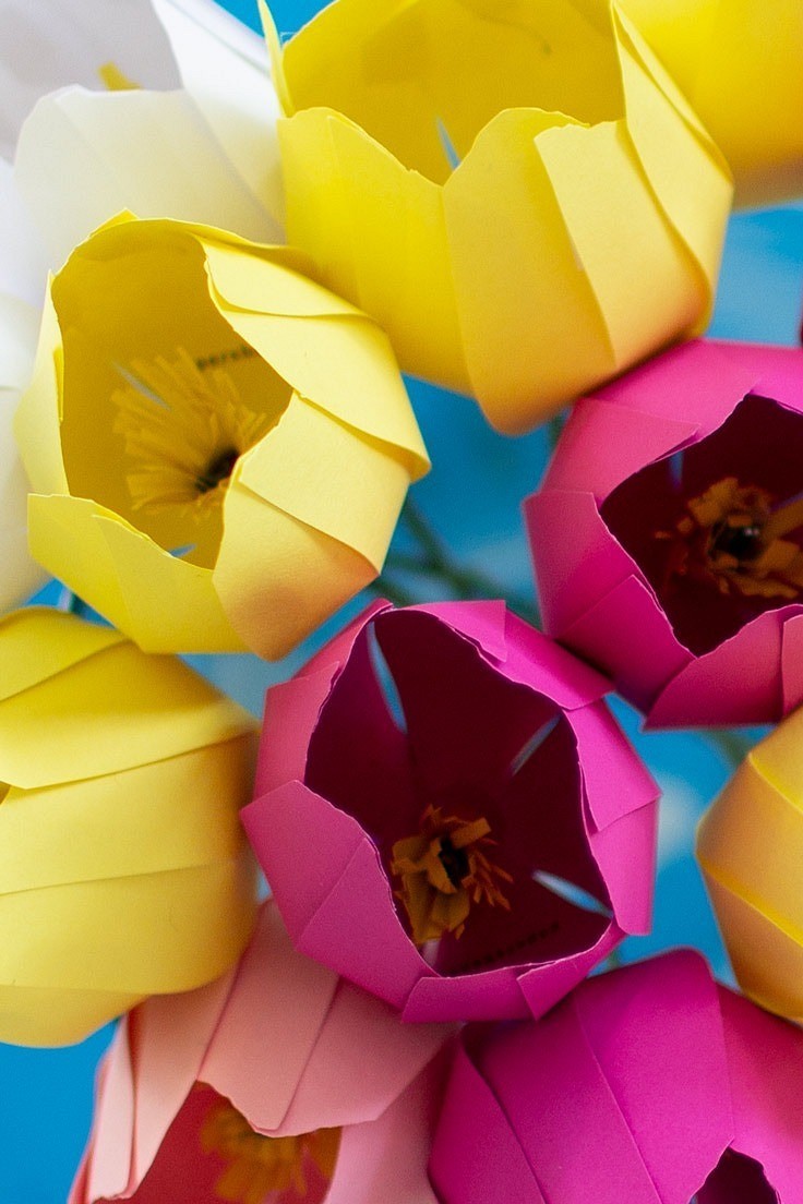 Бумажные цветы своими руками: 3 простых способа + 22 идеи