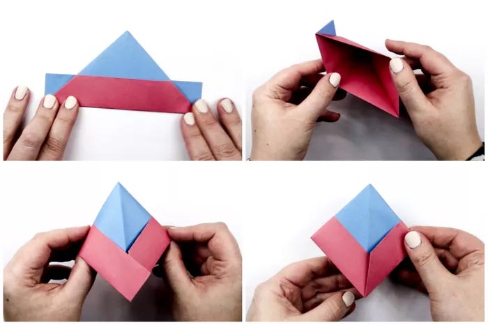 На картинке изображено - Искусство оригами: фигурки из бумаги своими руками, рис. Шаг 4