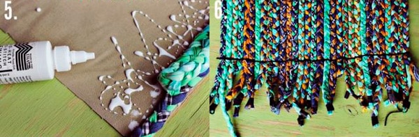Процесс изготовления плетеного коврика - 2