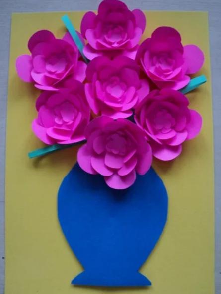 Бумажные цветы - формы и шаблоны для изготовления бумажных цветов шаг 151