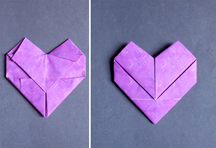 Сердце из бумаги формата А4