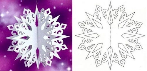 как сделать снежинки из бумаги на новый год своими руками пошагово