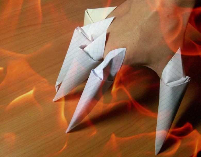 Когти оригами