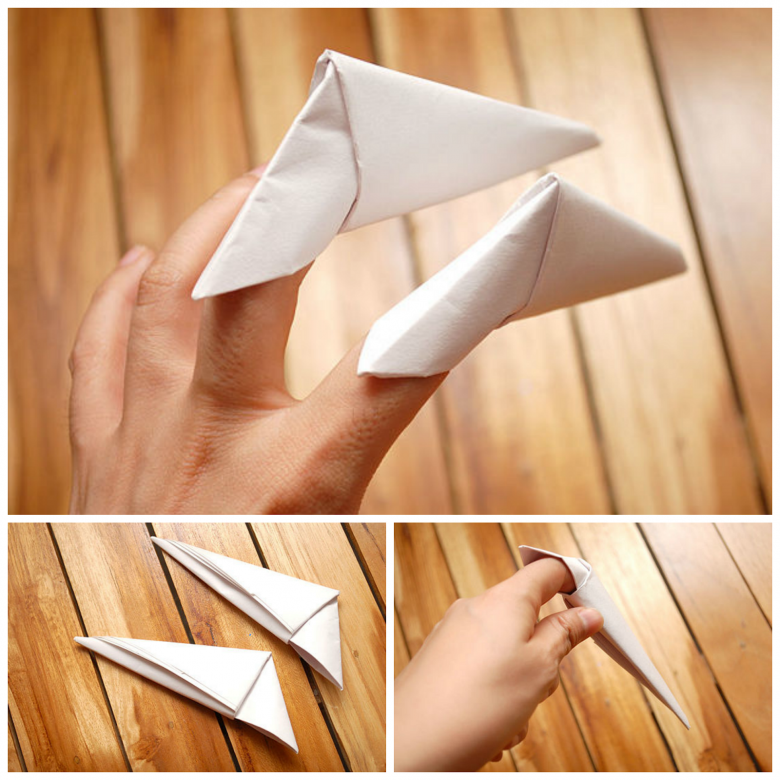 Как сделать когти оригами: материалы для работы, украшения и фото примеры